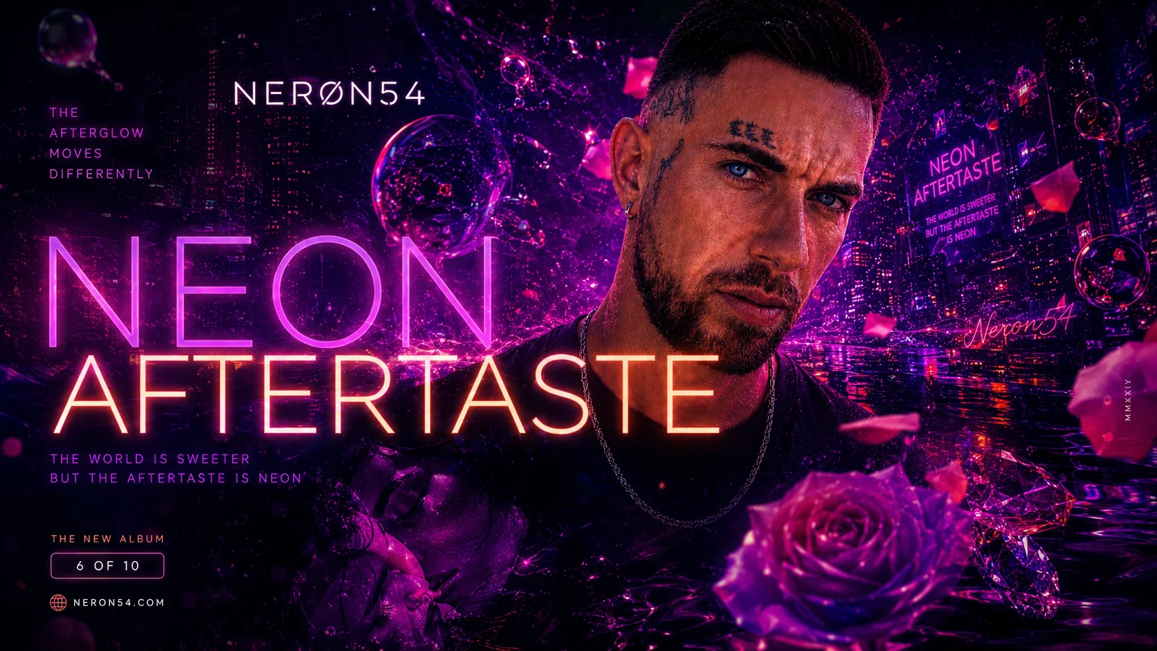 Neon Aftertaste Album-Visual von NERØN54